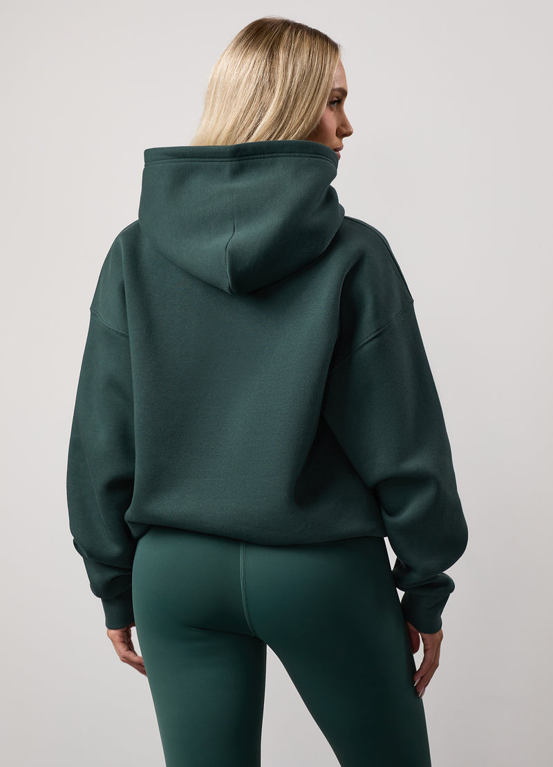 Gym King 365 Relaxed Fit Fleece Hood - Deep Forest Green