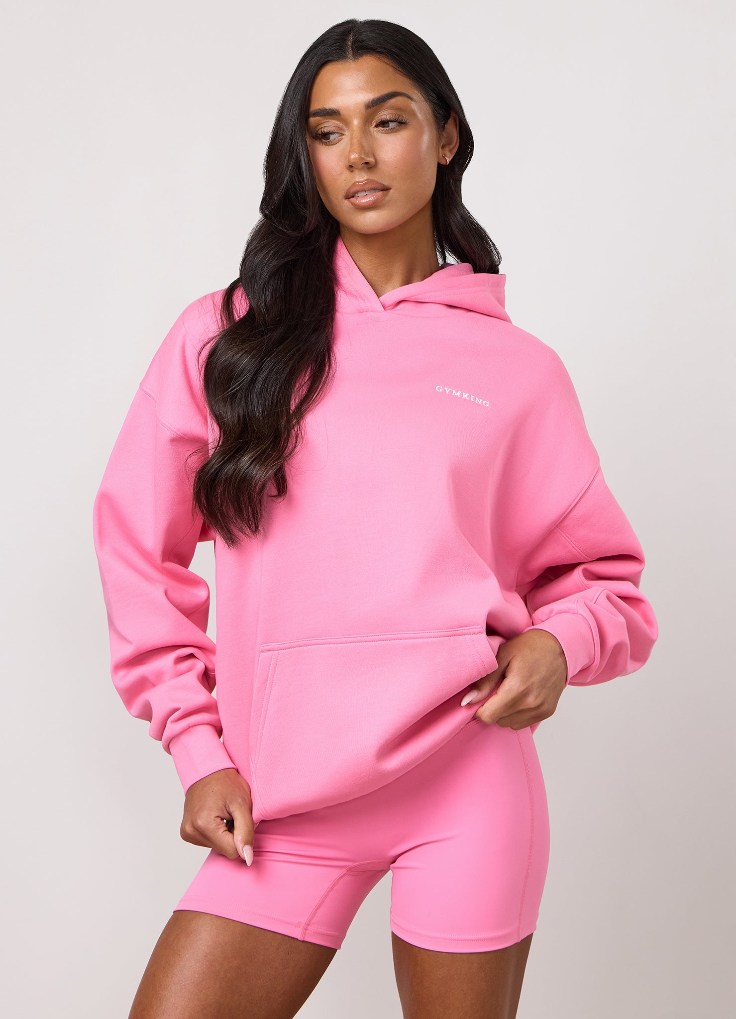 Gym King 365 Relaxed Fit Hoodie - Carnation Pink