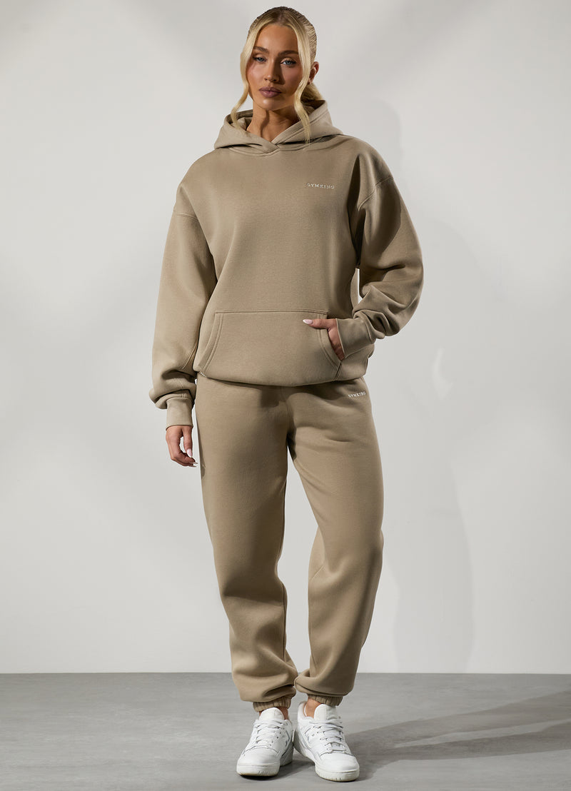 Gym King 365 Relaxed Fit Tracksuit - Latte