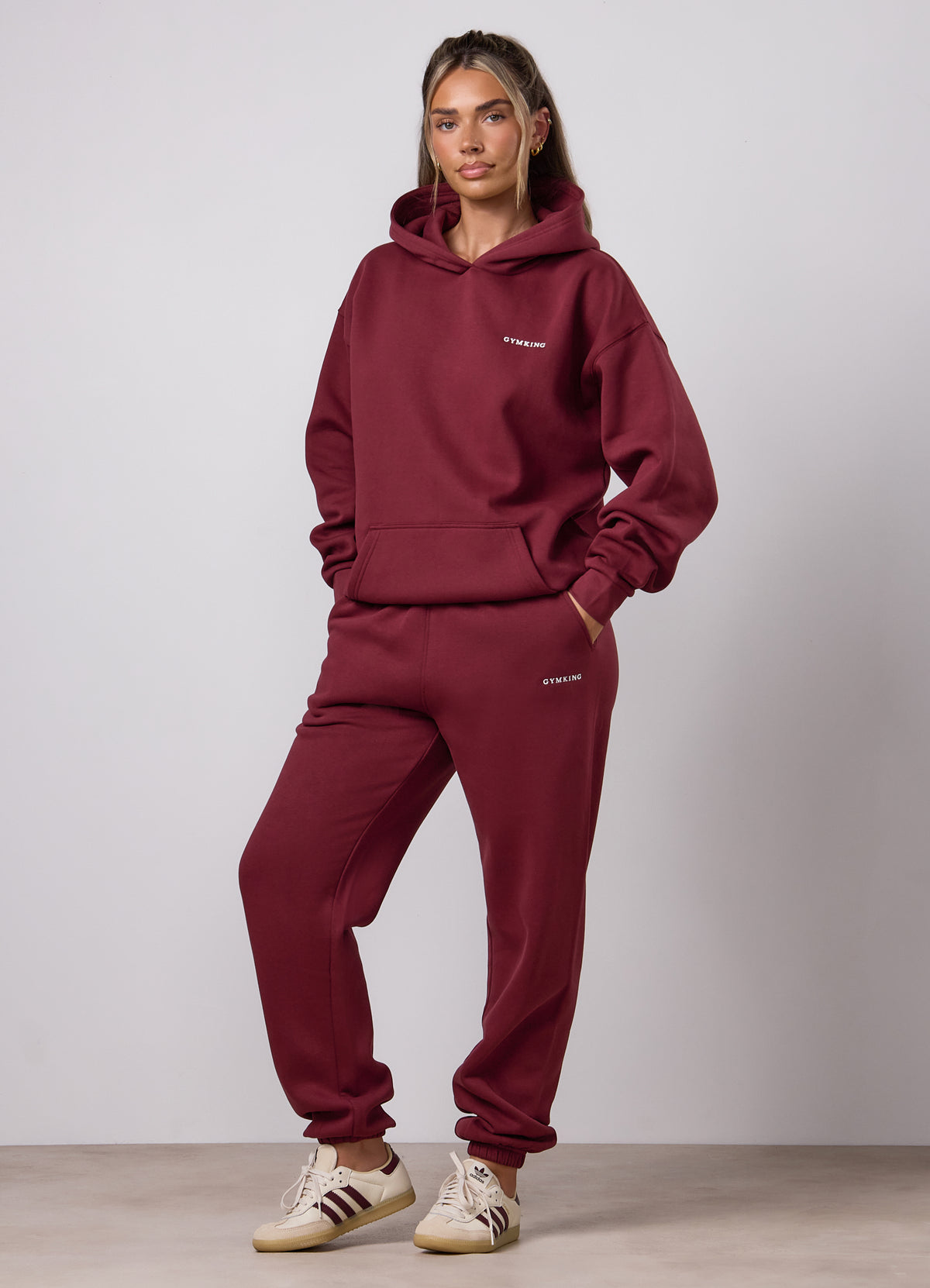 Gym King 365 Tracksuit Set - Claret