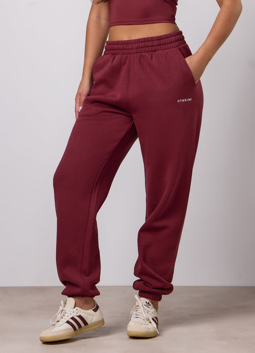 Gym King 365 Boyfriend Jogger - Claret
