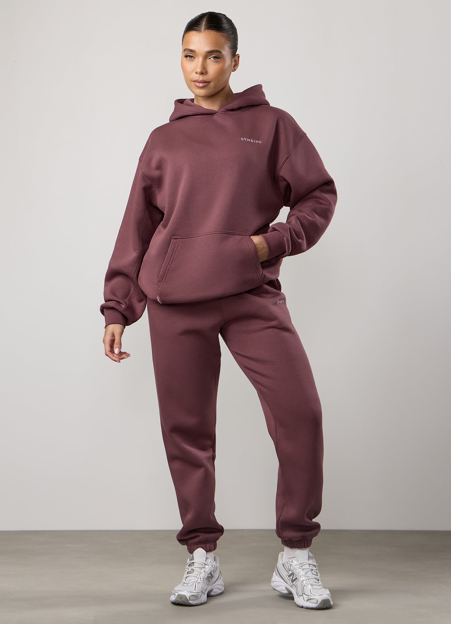 Gym King 365 Relaxed Fit Hood Tracksuit - Grape