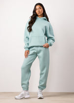 Gym King 365 Relaxed Fit Hood Tracksuit - Green Mist