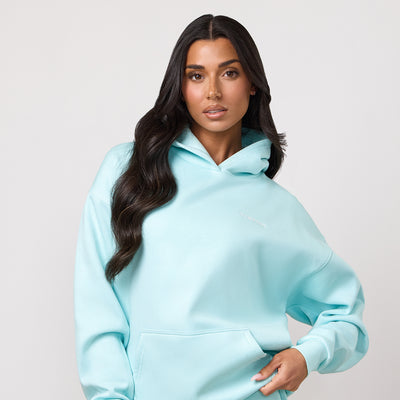 Gym King 365 Relaxed Fit Hoodie - Pale Turquoise