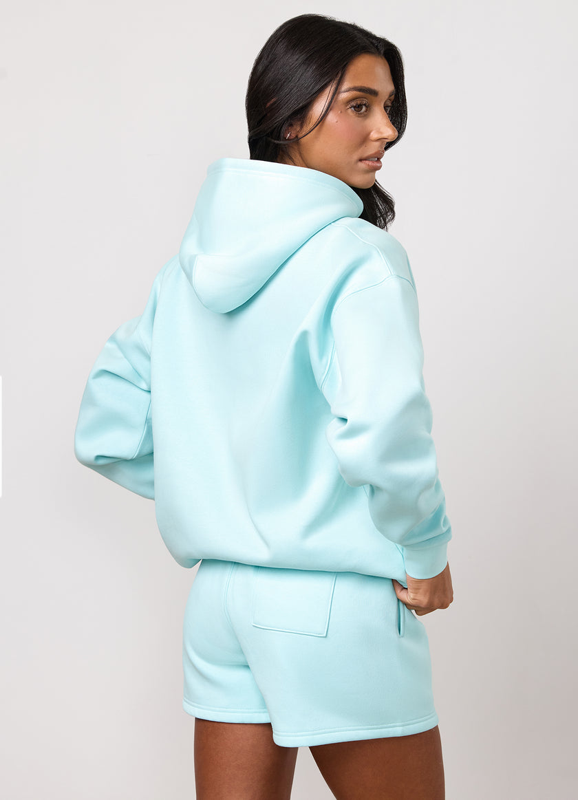 Gym King 365 Relaxed Fit Hood - Pale Turquoise
