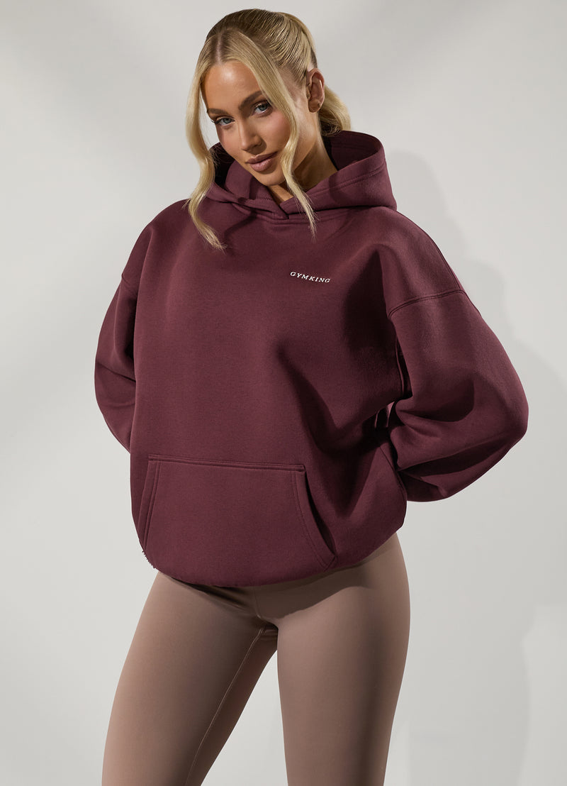 Gym King 365 Relaxed Fit Hood - Burgundy