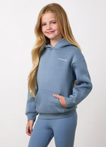 Gym King Junior 365 Relaxed Fit Hoodie - Faded Indigo thumbnail