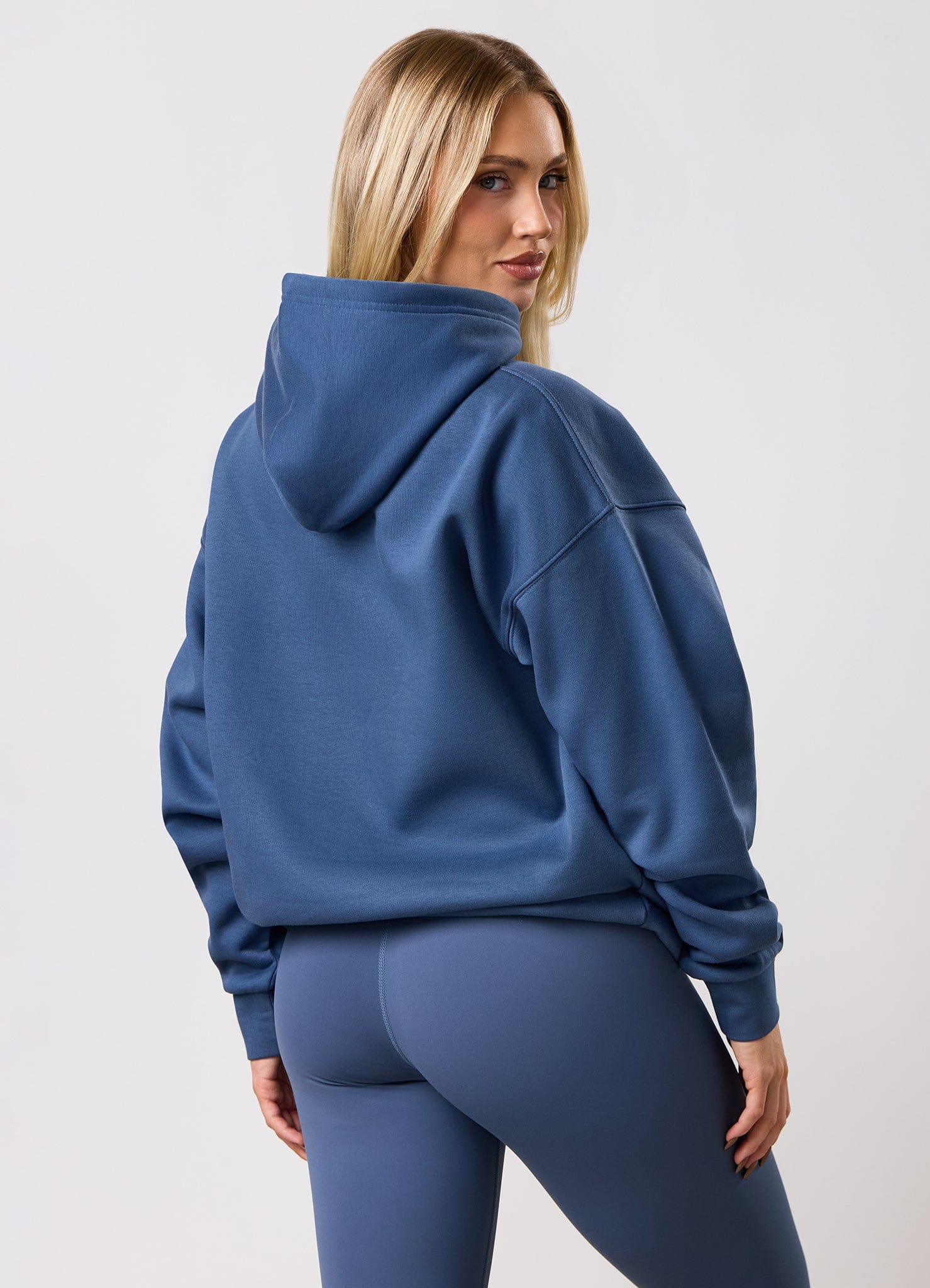Gym King 365 Relaxed Fit Fleece Hoodie - Slate Blue