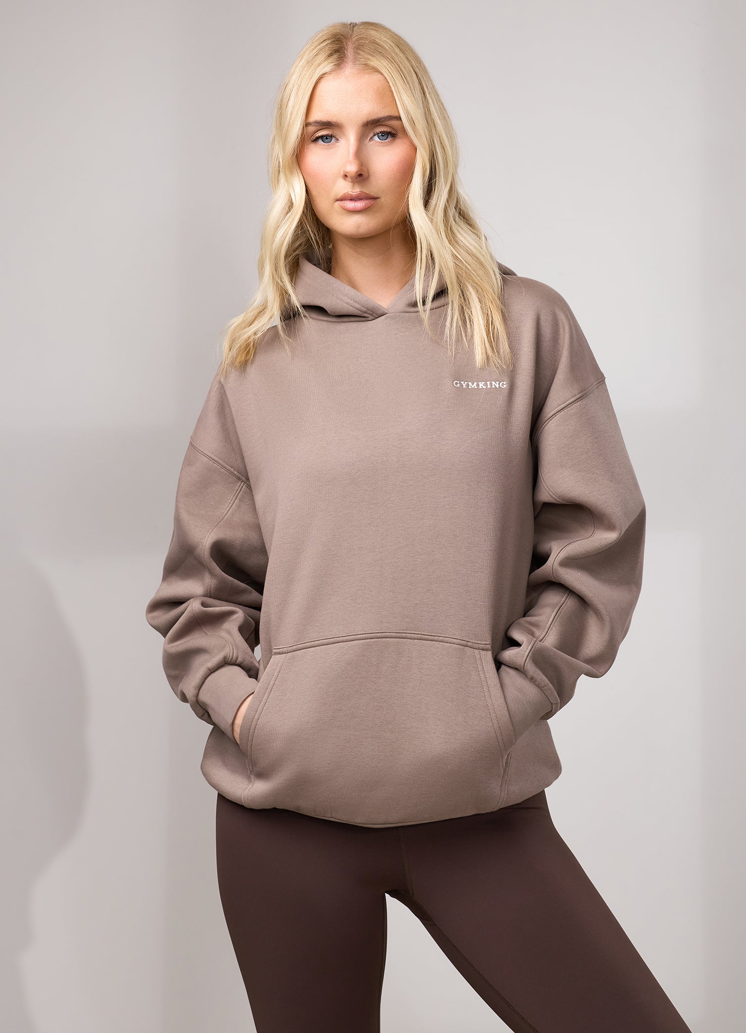 Gym King 365 Relaxed Hoodie - Truffle