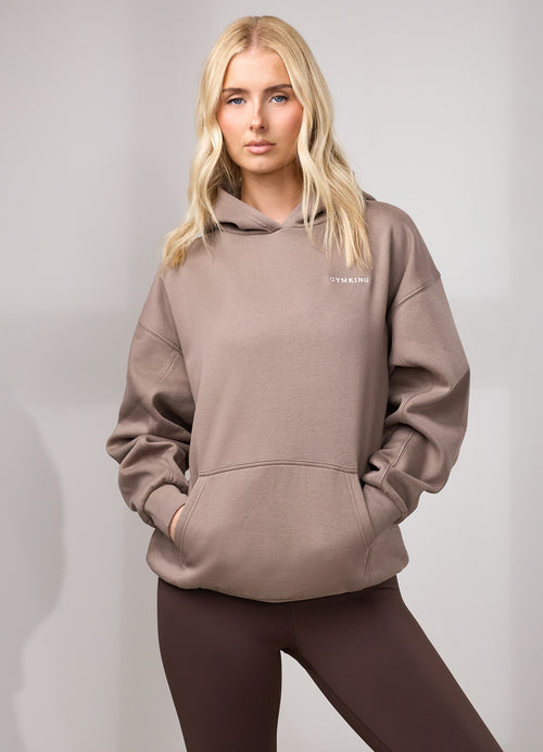 Gym King 365 Relaxed Hoodie - Truffle