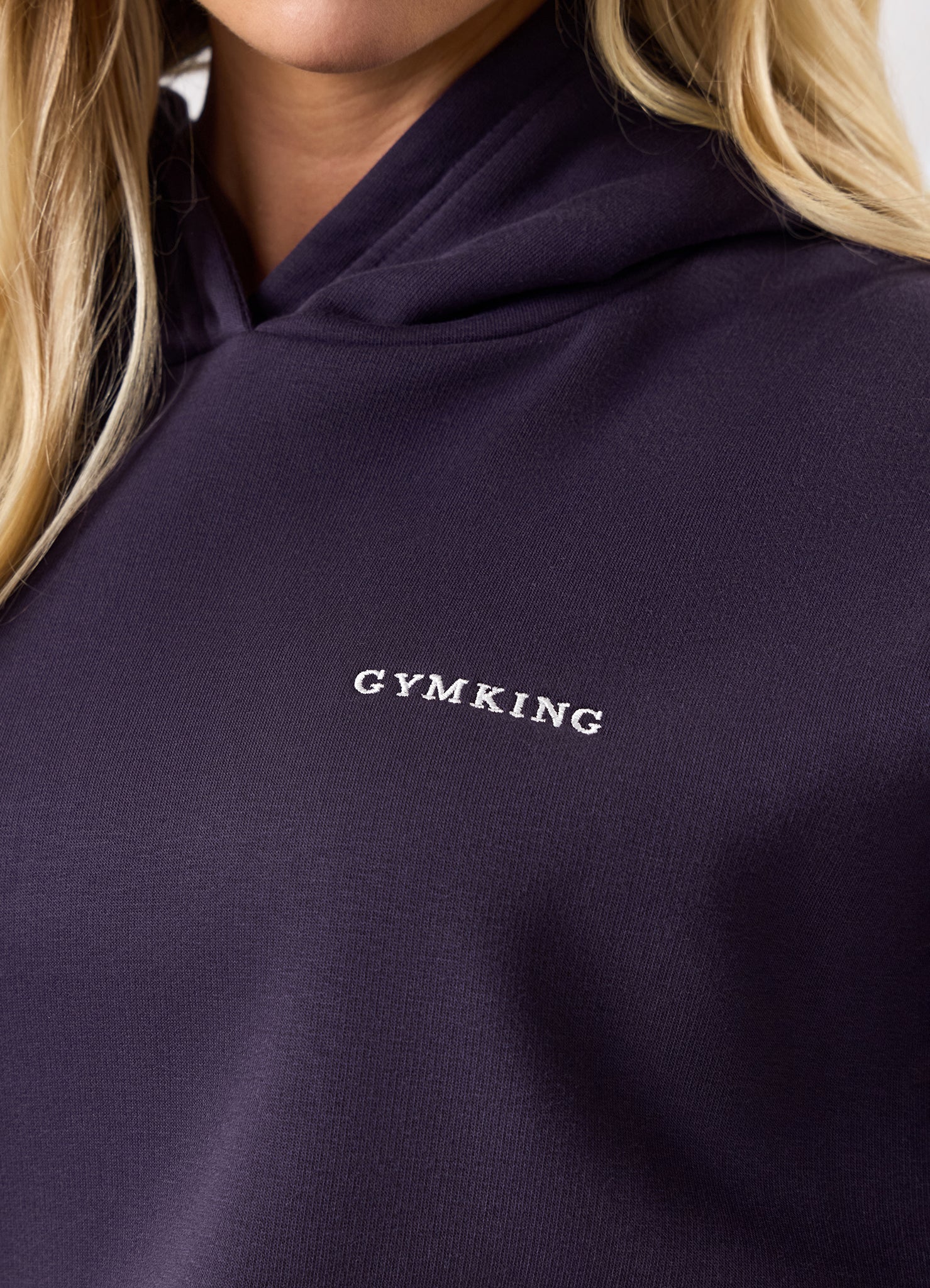 Gym King 365 Relaxed Fit Fleece Hood - Aubergine