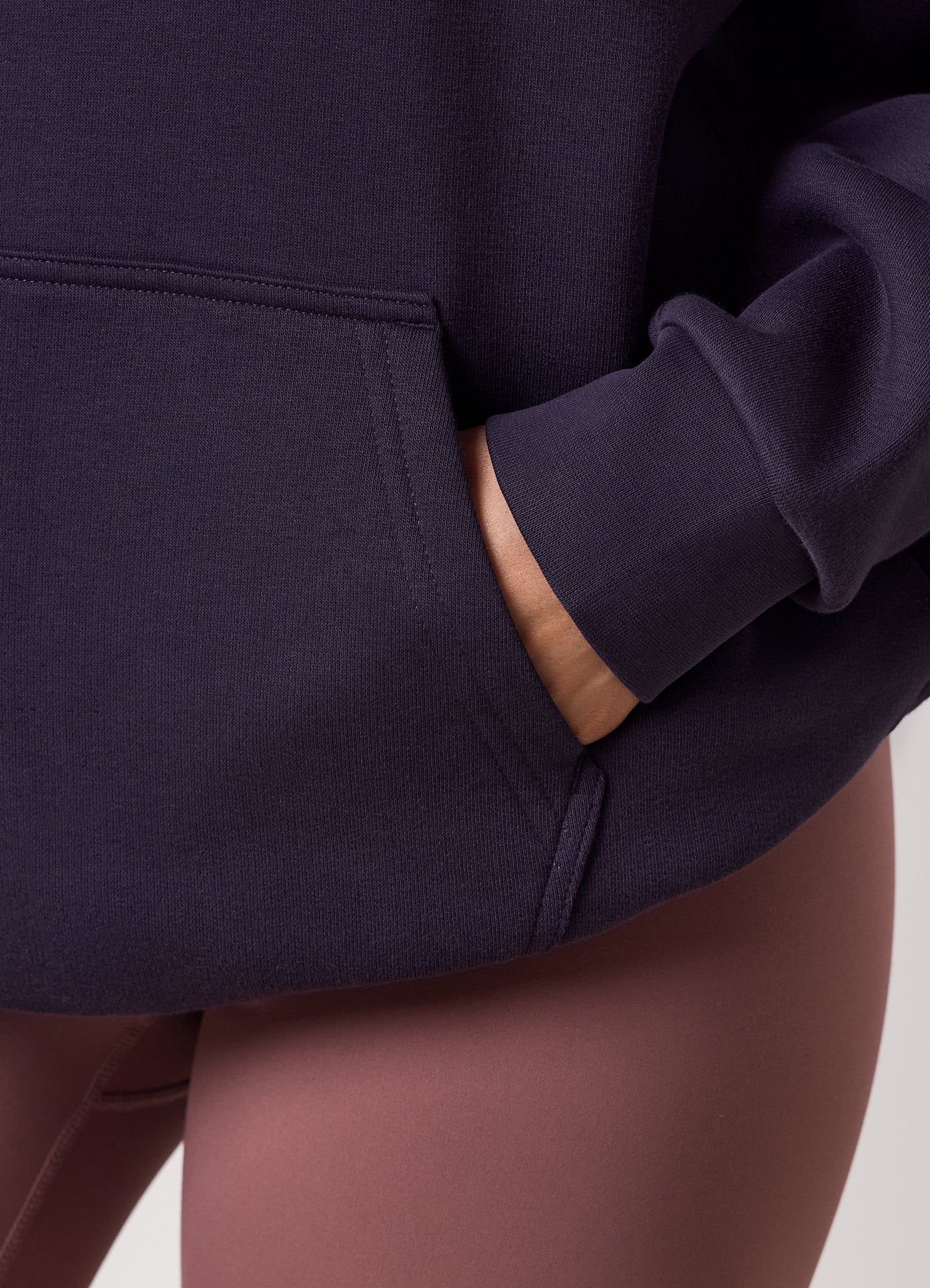 Gym King 365 Relaxed Fit Fleece Hood - Aubergine