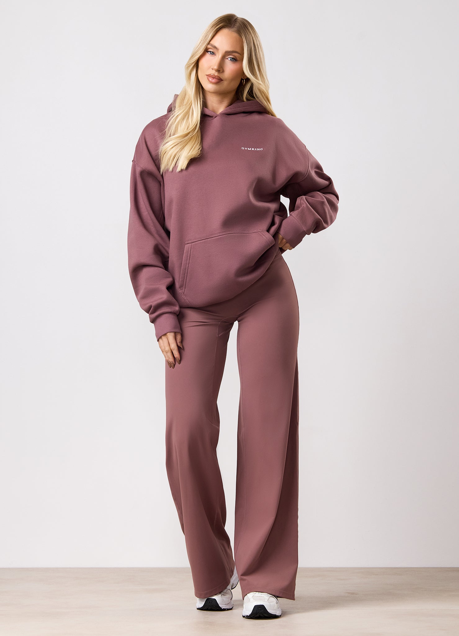 Gym King 365 Relaxed Fit Fleece Hood - Brown Plum