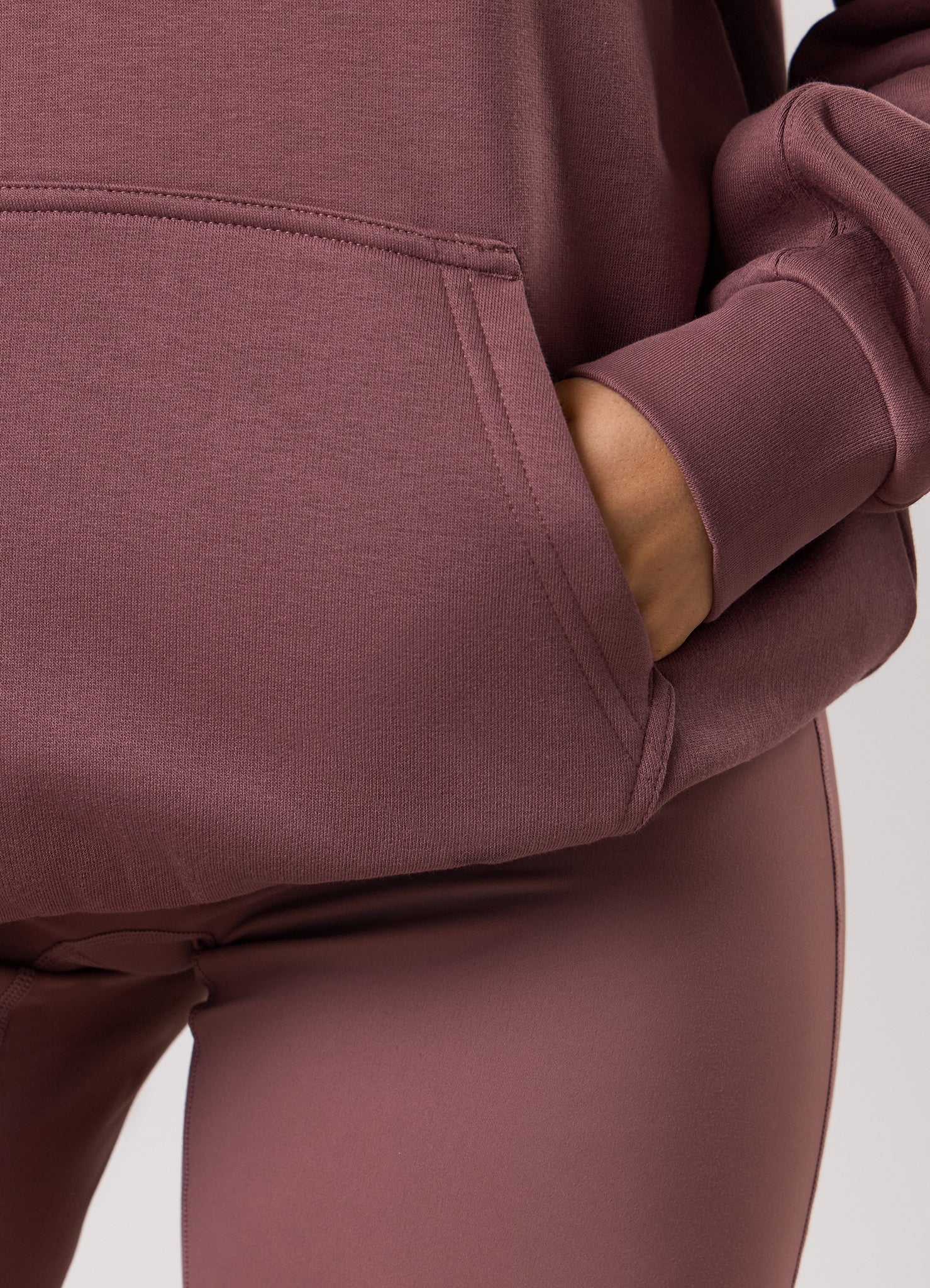 Gym King 365 Relaxed Fit Fleece Hood - Brown Plum