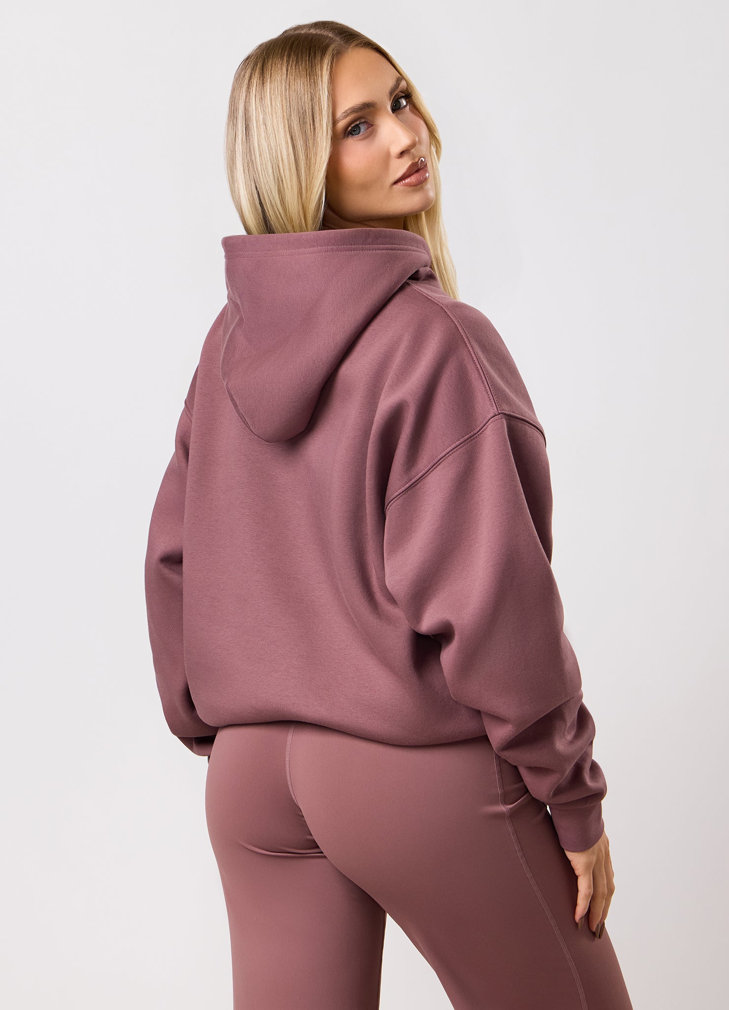 Gym King 365 Relaxed Fit Fleece Hood - Brown Plum