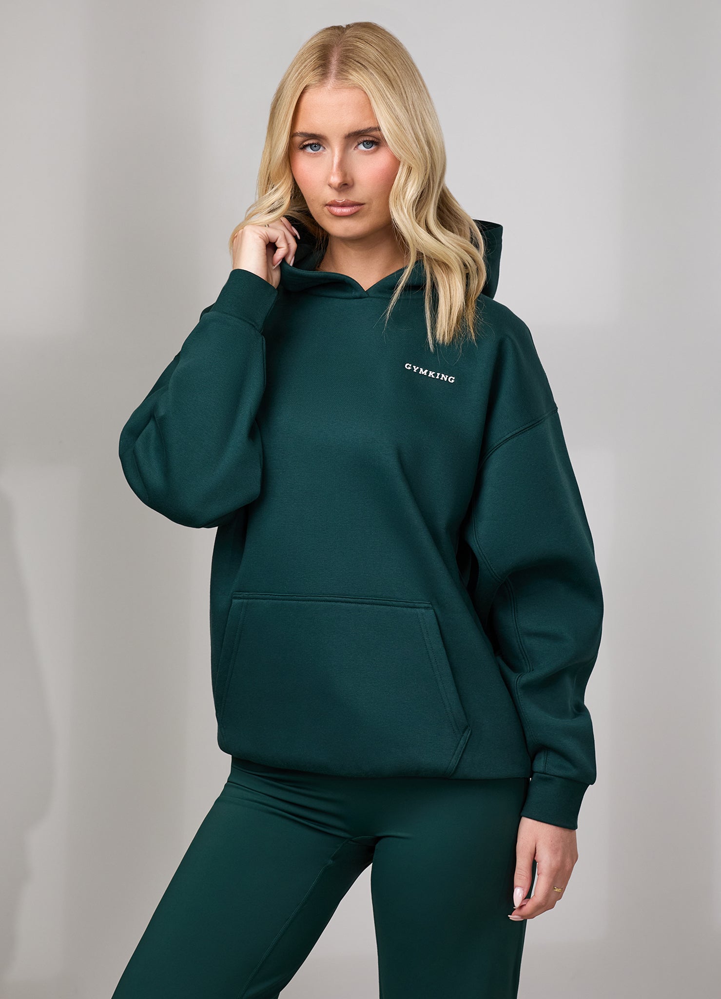 Gym King 365 Relaxed Hoodie - Deep Forest Green