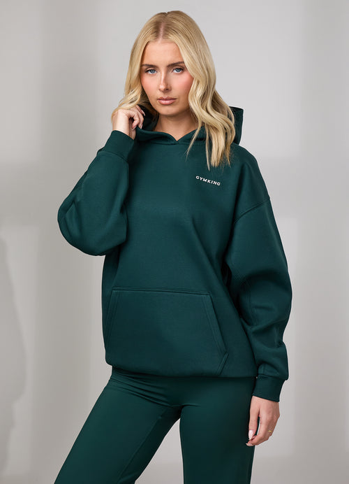 Gym King 365 Relaxed Hoodie - Deep Forest Green