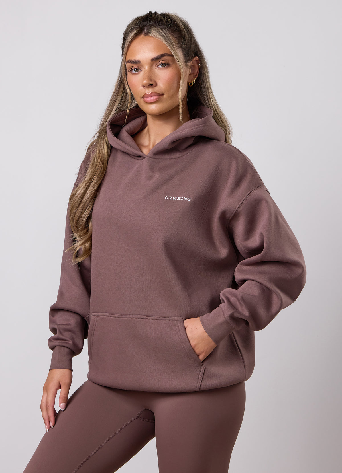 Gym King 365 Relaxed Fit Hoodie - Pecan Brown