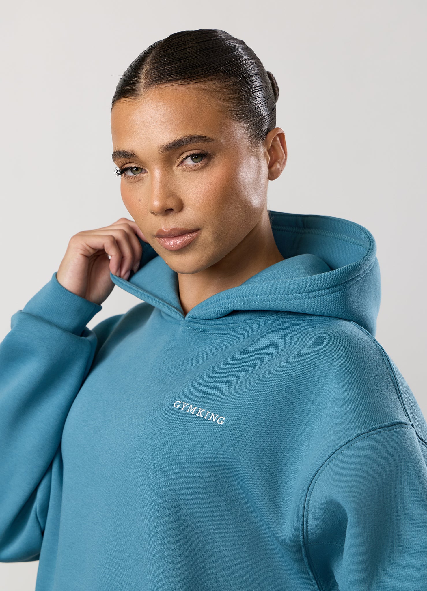 Gym King 365 Relaxed Fit Hood Tracksuit - Sea Mist