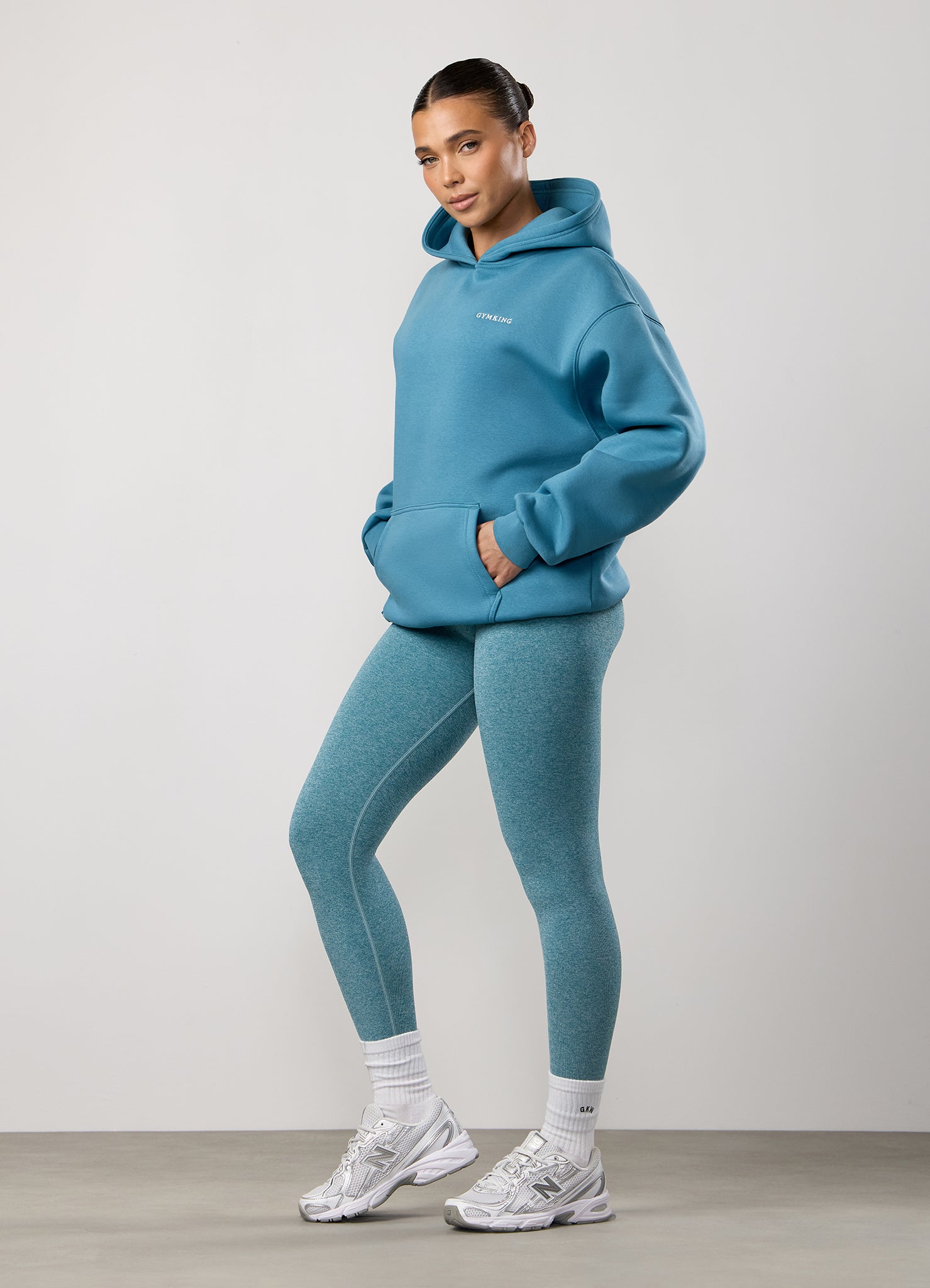 Gym King 365 Relaxed Fit Hood - Sea Mist