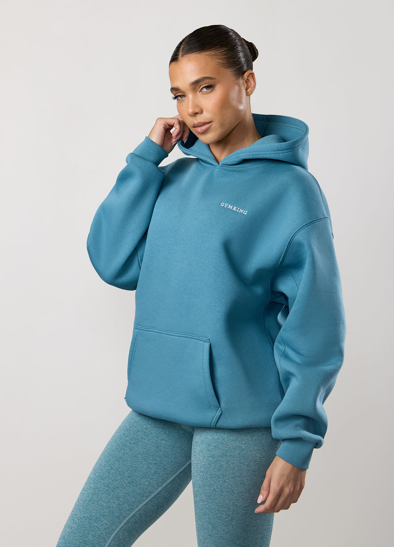 Gym King 365 Relaxed Fit Hood - Sea Mist