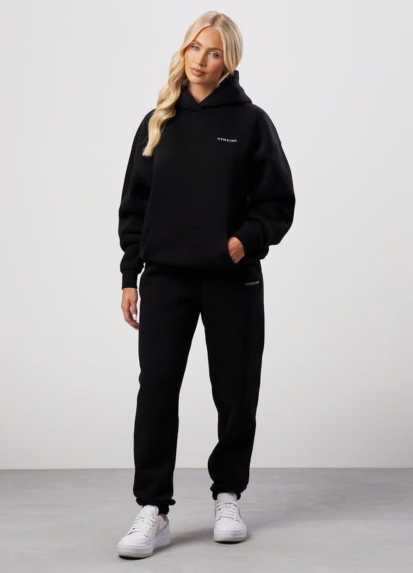 Gym King 365 Relaxed Fit Fleece Hoodie & Jogger - Black