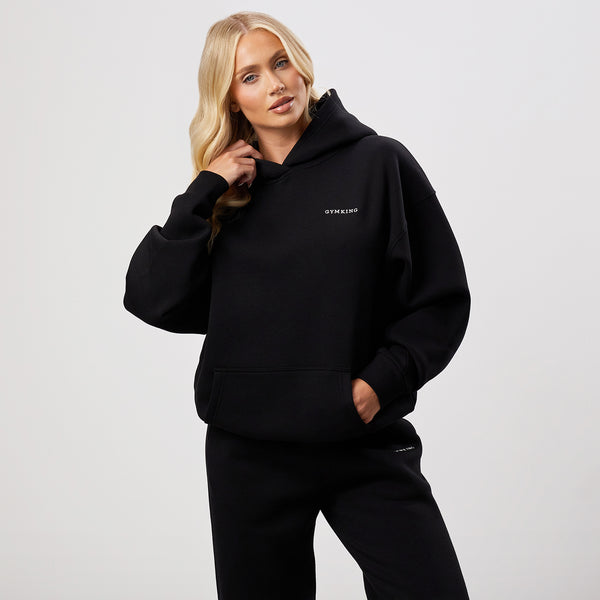 Gym King 365 Relaxed Fit Fleece Hoodie & Jogger - Black