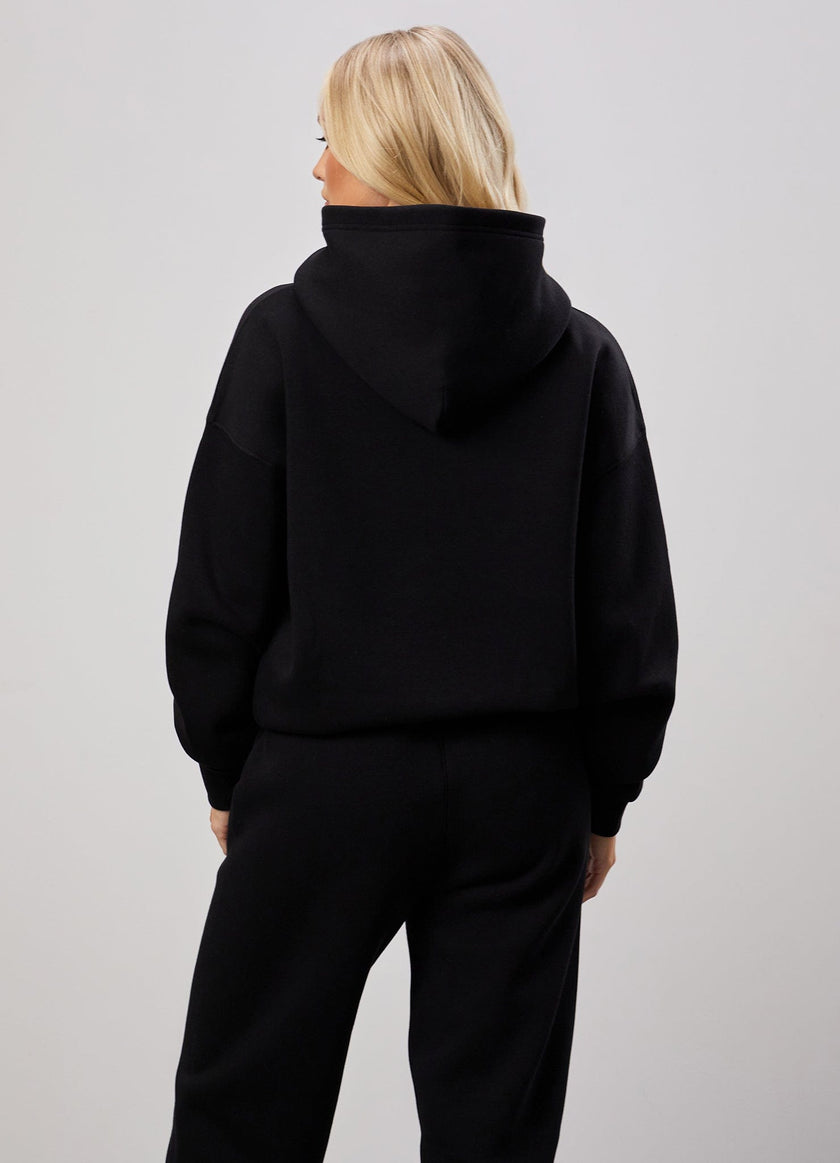 Gym King 365 Relaxed Fit Fleece Hood - Black