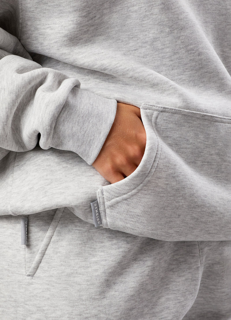 Gym King 365 Relaxed Fit Fleece Hoodie & Jogger - Snow Marl