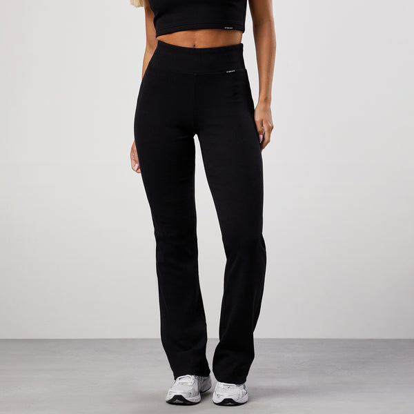 Gym King 365 Rib Flared Legging - Black