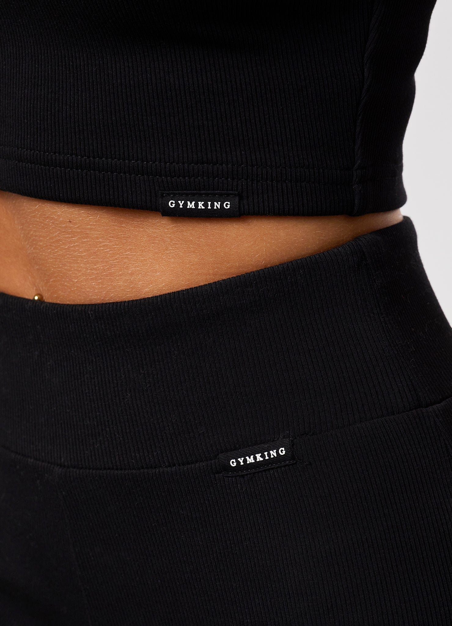 Gym King 365 Rib Flared Legging Black GYM KING