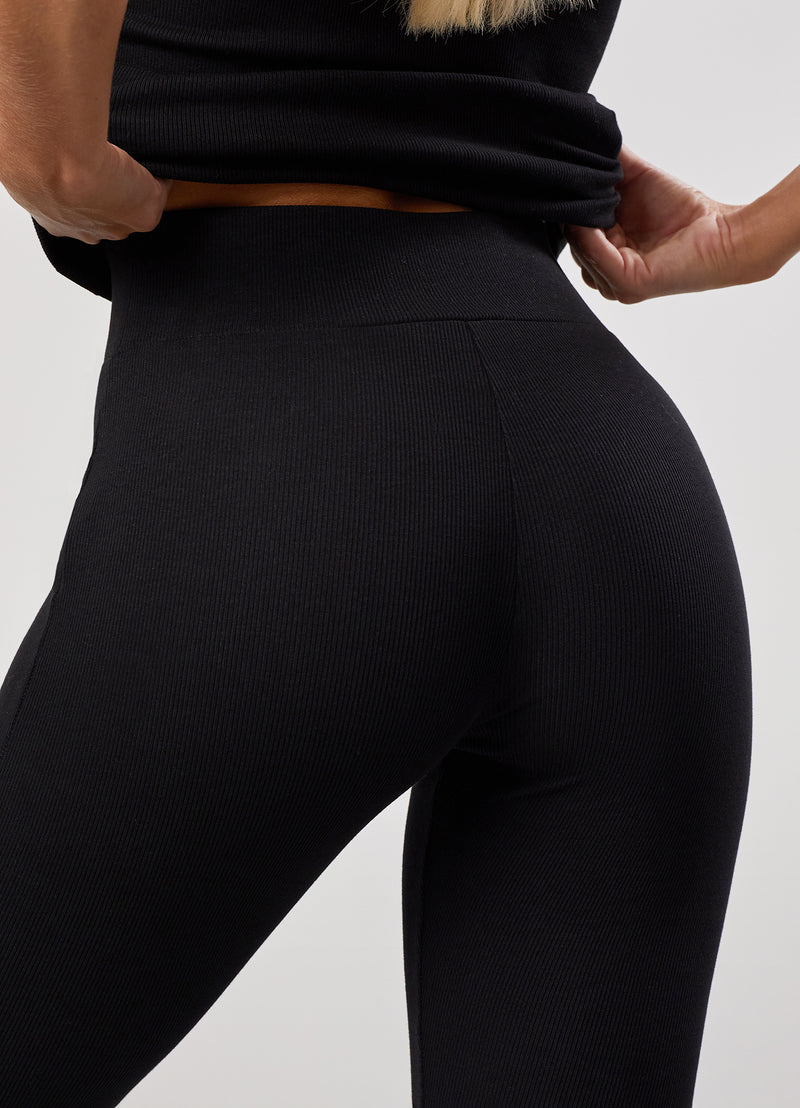 Gym King 365 Rib Legging - Black