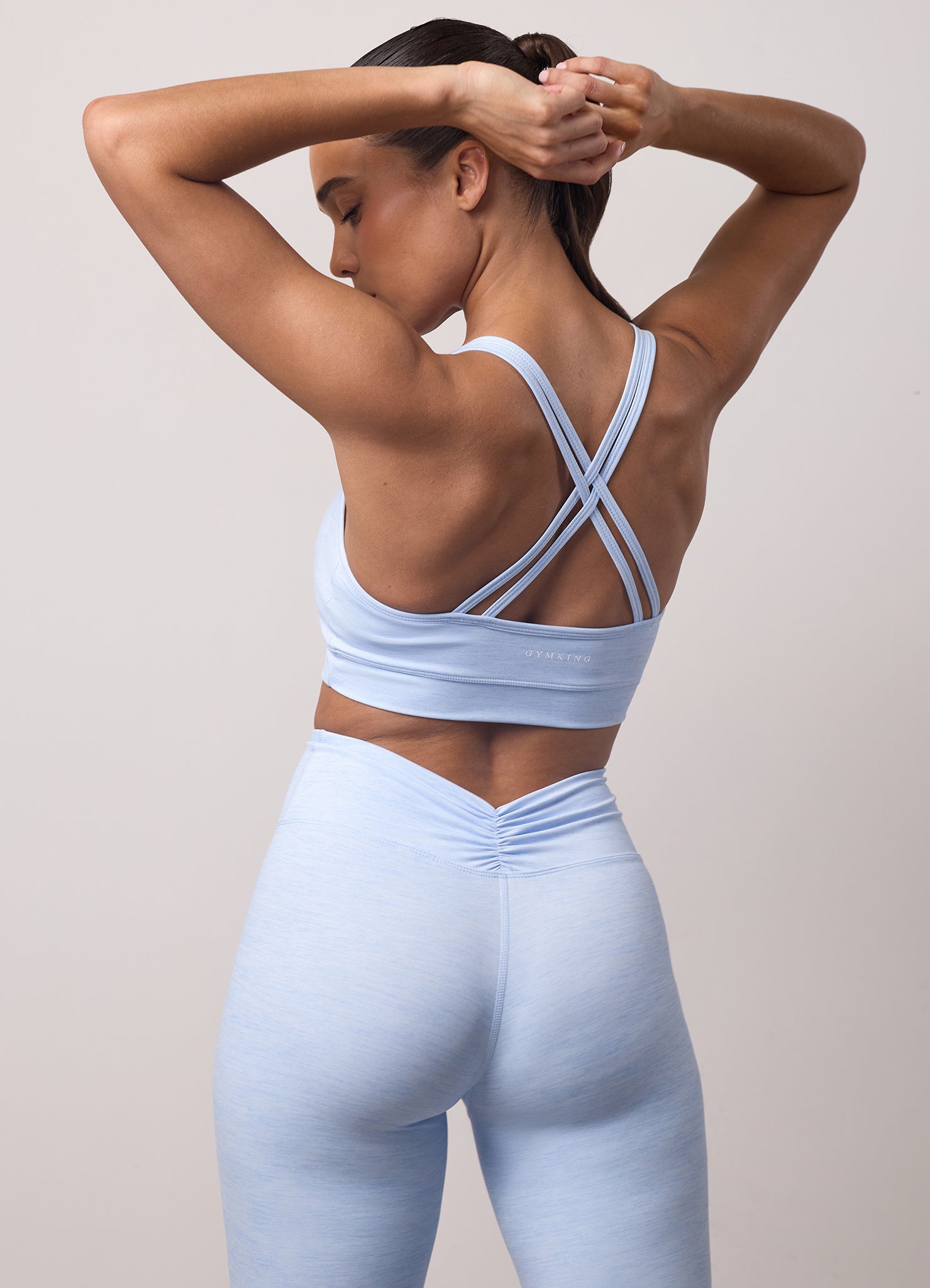 Gym King 365 Scrunch Bra - Hydrangea Blue Grindle