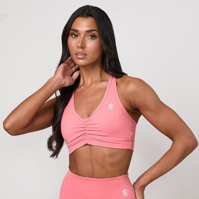 Gym King 365 Scrunch Bra - Coral Punch