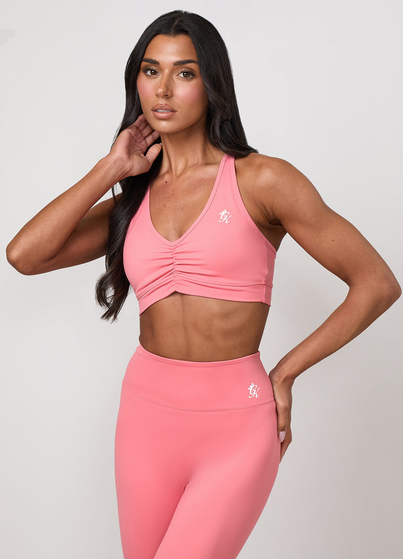 Gym King 365 Scrunch Bra - Coral Punch