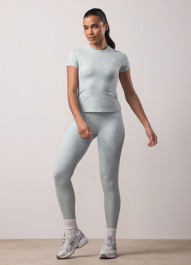 Gym King 365 Scrunch Legging - Green Mist Grindle