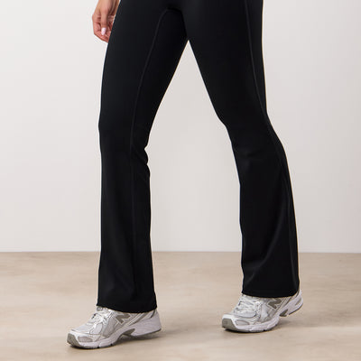 Gym King 365 Flared Trousers Black women’s high waisted flared gym leggings