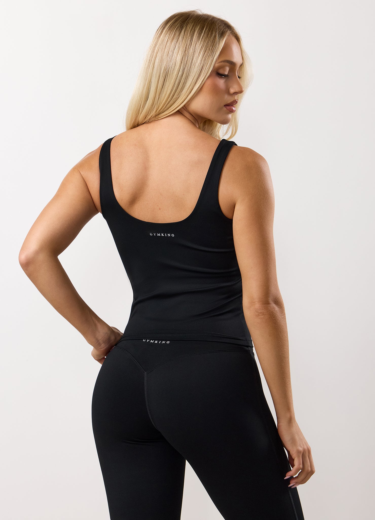 Gym King 365 Square Neck Tank - Black