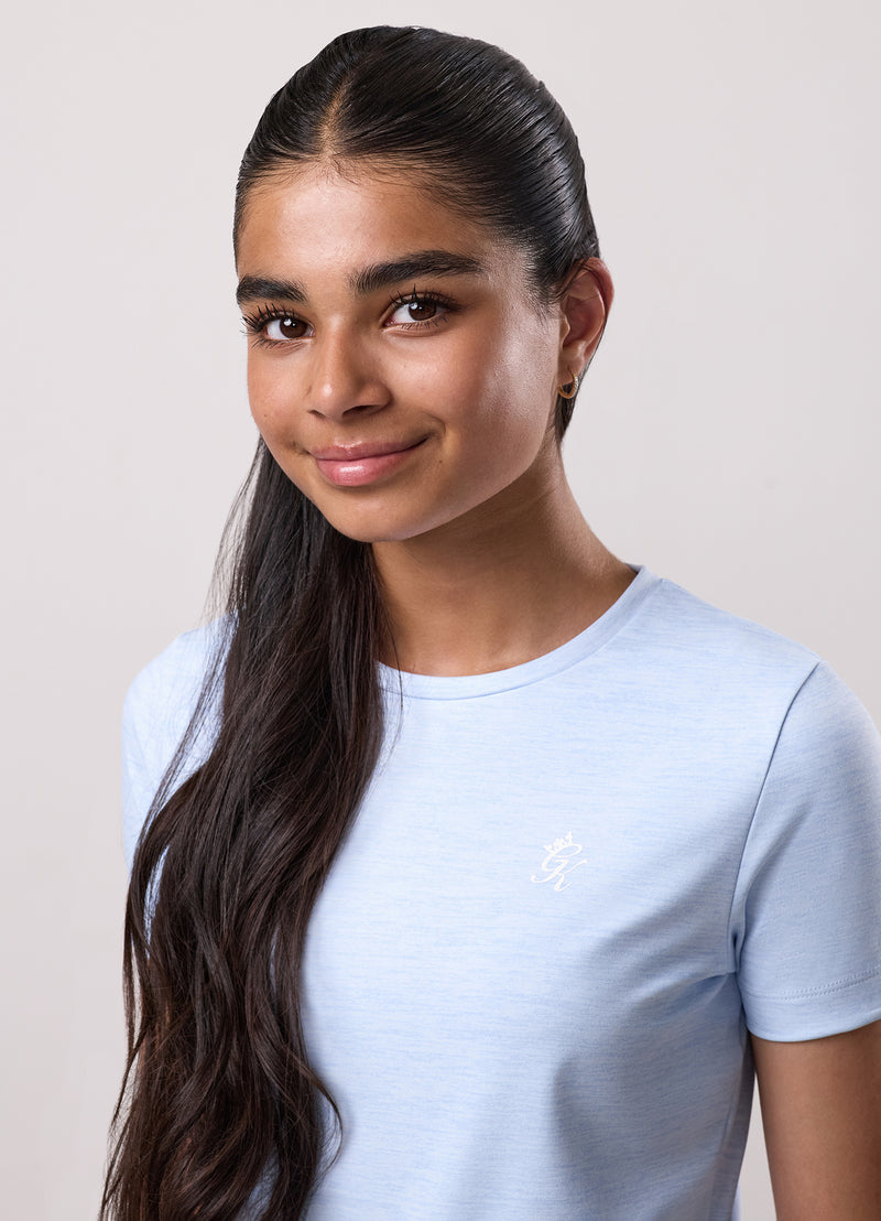 Gym King Kids 365 Short Sleeve Tee - Hydrangea Blue Grindle