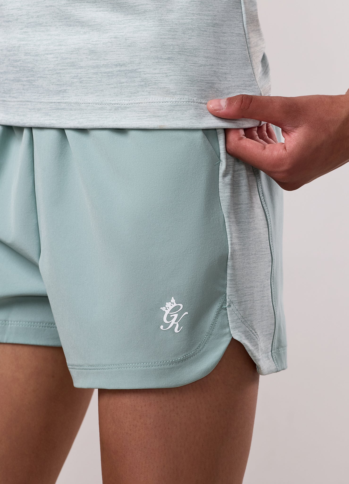 Gym King Kids 365 Grindle Short - Green Mist/Green Mist Grindle