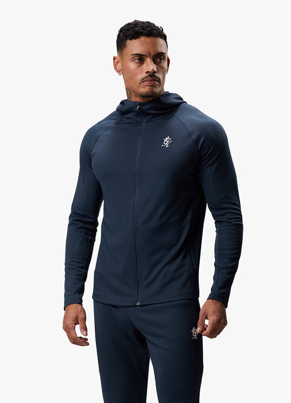 Gym King 365 Lightweight Training FZ Hood - Storm Blue