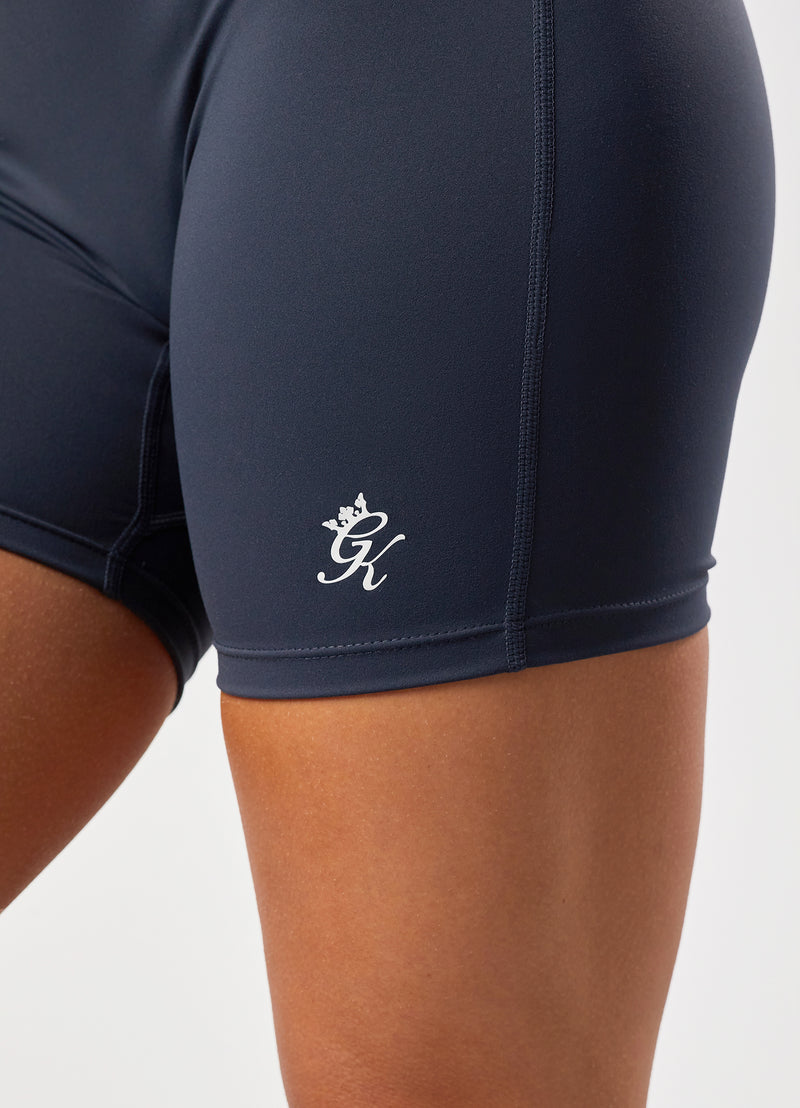 Gym King Cap Sleeve Unitard - Midnight Blue