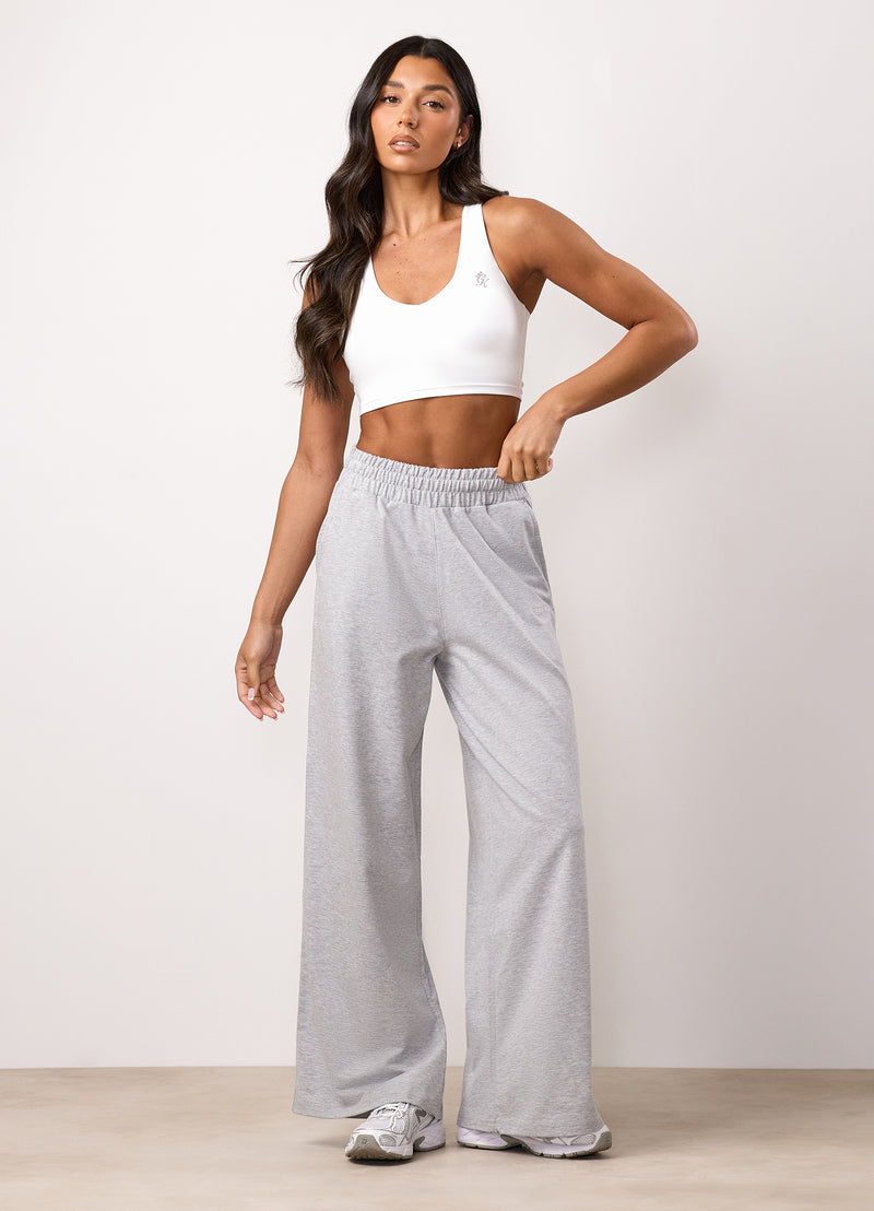Gym King 365 Straight Leg Jogger - Light Grey Marl