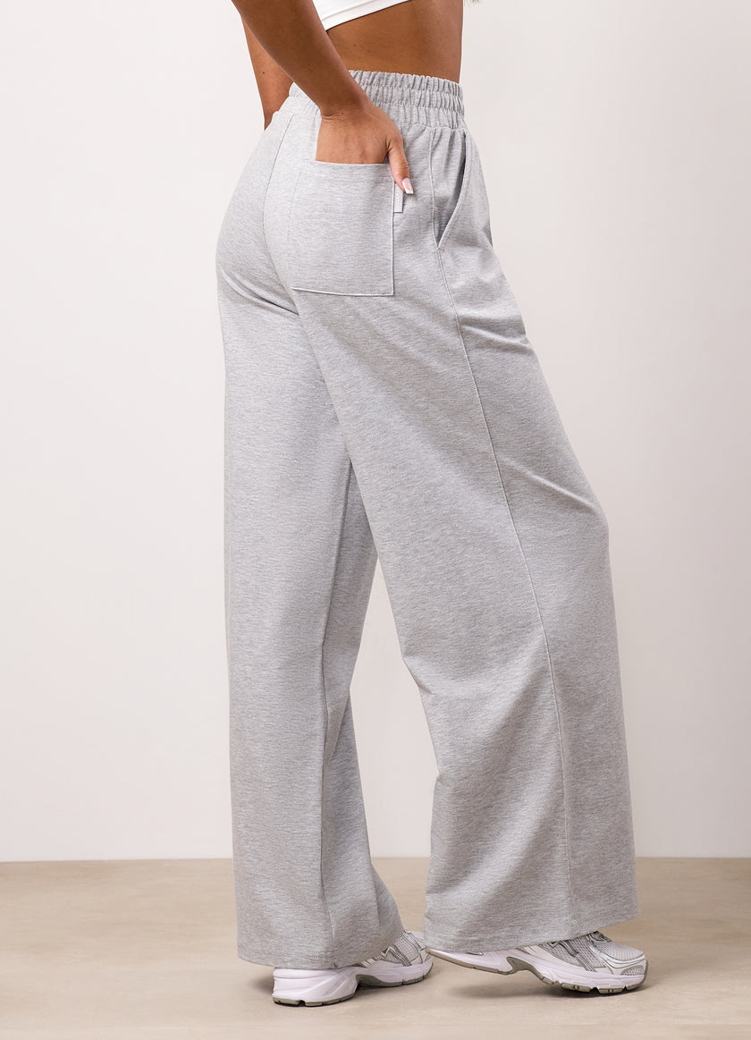 Gym King 365 Straight Leg Jogger - Light Grey Marl