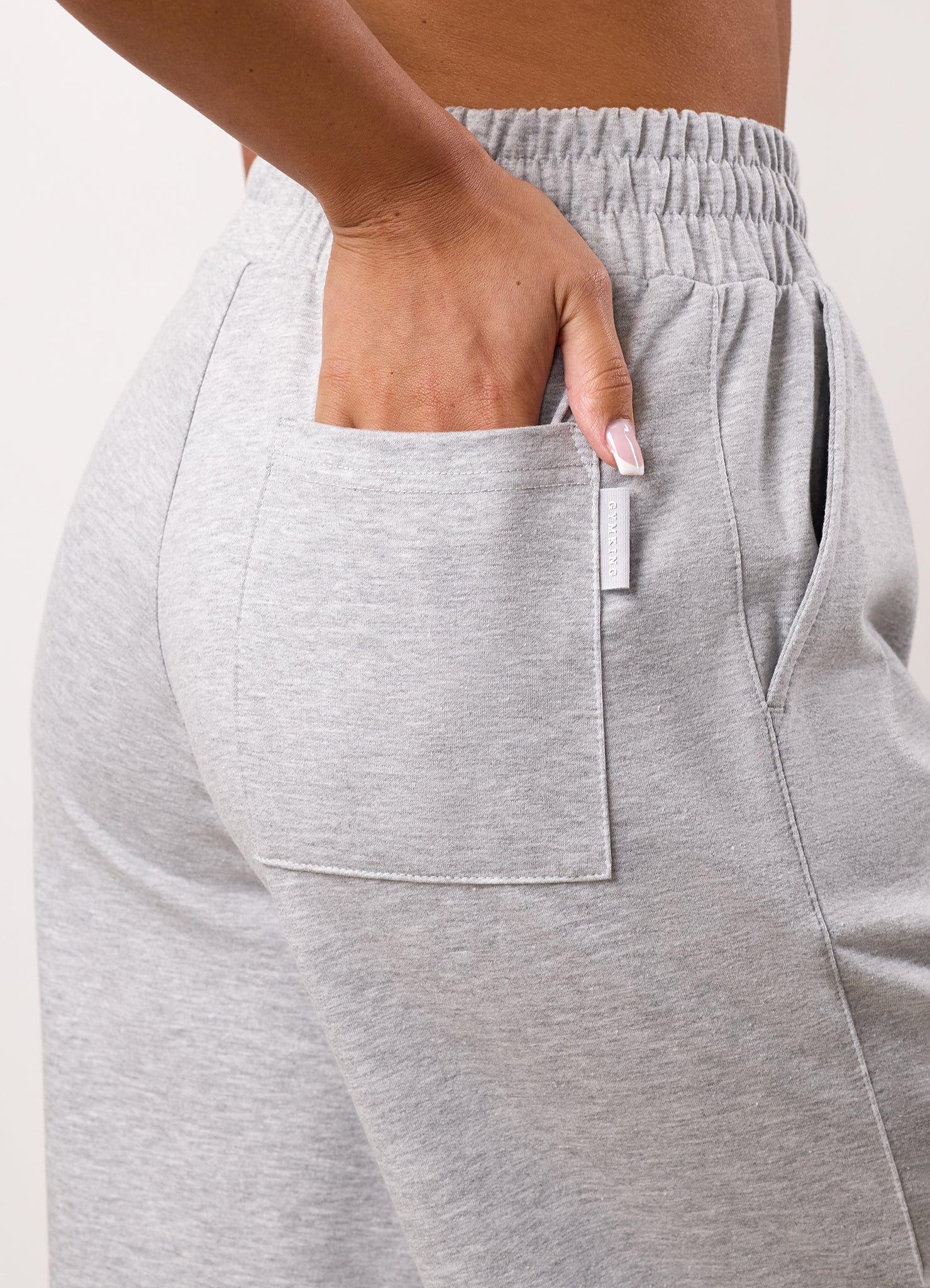 Gym King 365 Straight Leg Jogger - Light Grey Marl