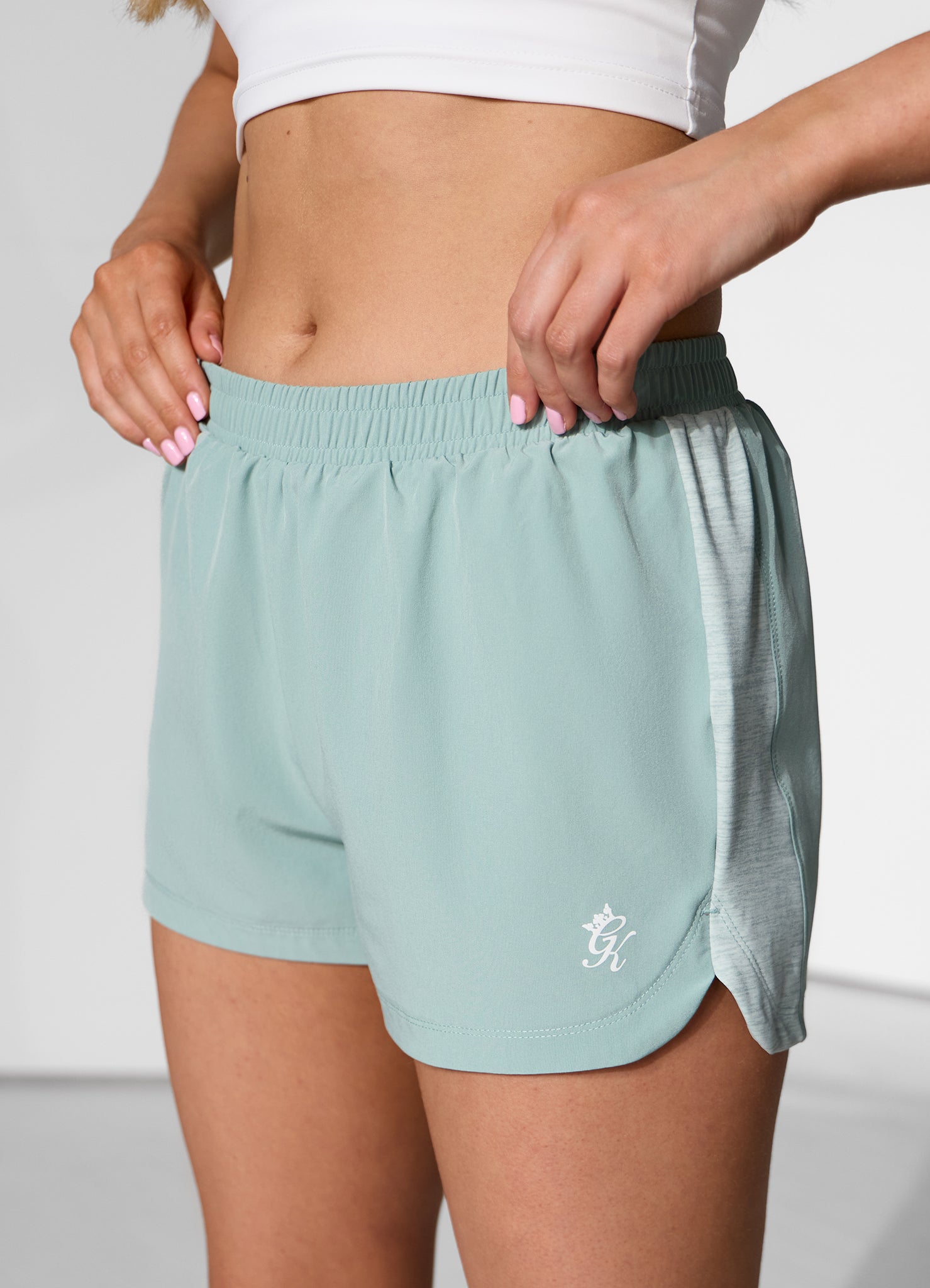 Gym King 365 Woven Grindle Short - Green Mist Grindle