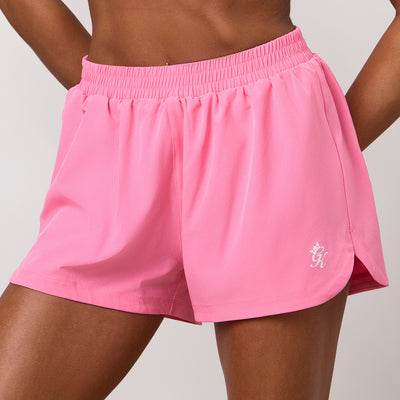 Gym King 365 Woven Running Short - Carnation Pink