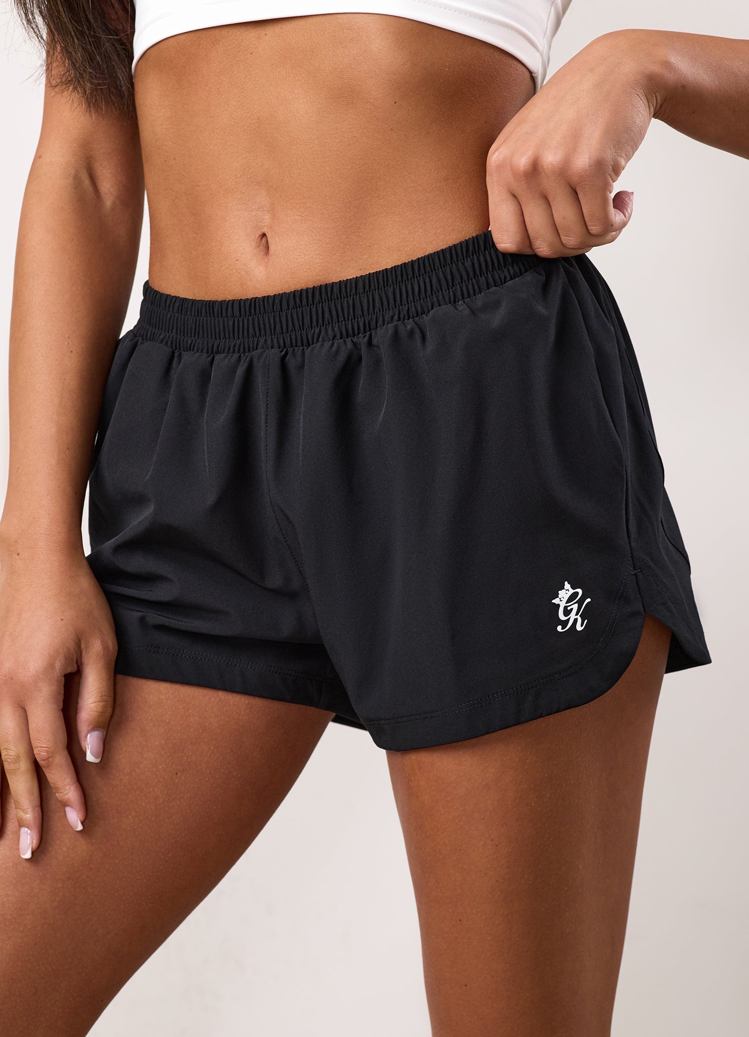 Gym King Running Short - Black