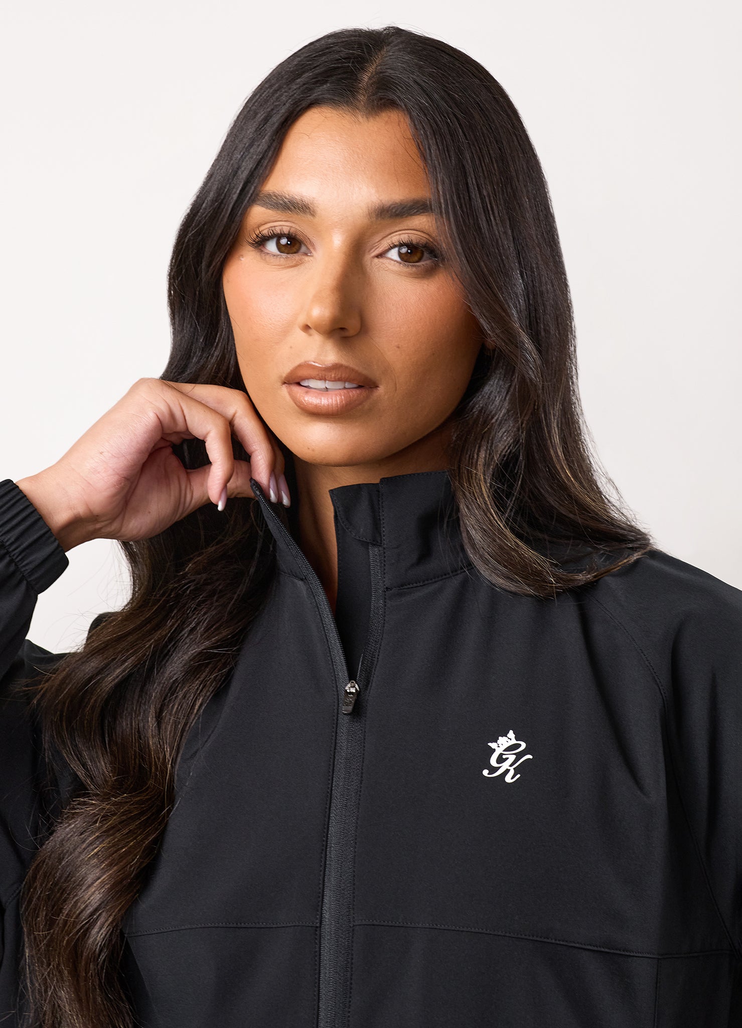 Gym King Woven Windbreaker - Black