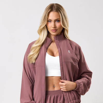 Gym King 365 Woven Windbreaker - Brown Plum